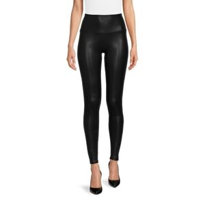 Women's High Rise Stretch Faux Leather Leggings High Waisted XXL 20